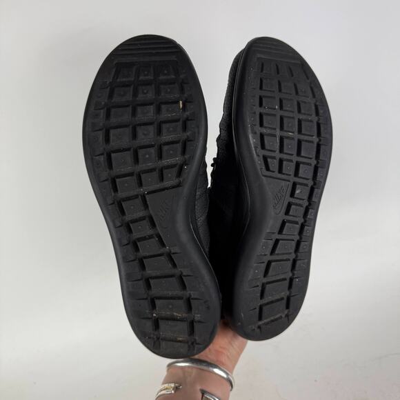 Nike Roshe 2 High Boots Womens 7.5 Black Leather Lace-Up Round Toe Ankle Outdoor - Picture 8 of 10